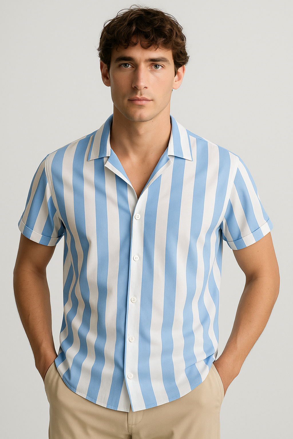 Camisa Manga Curta Fiorinni Atlântica