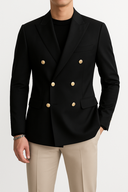 Blazer Masculino de Abotoamento Duplo Fiorinni F016