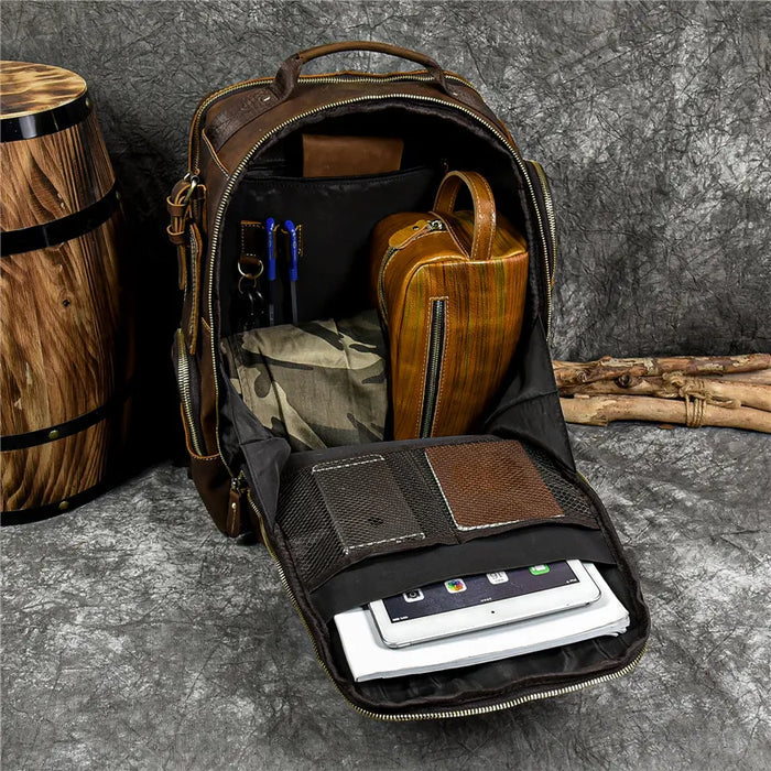 Mochila Executiva em Couro Fiorinni Retrô