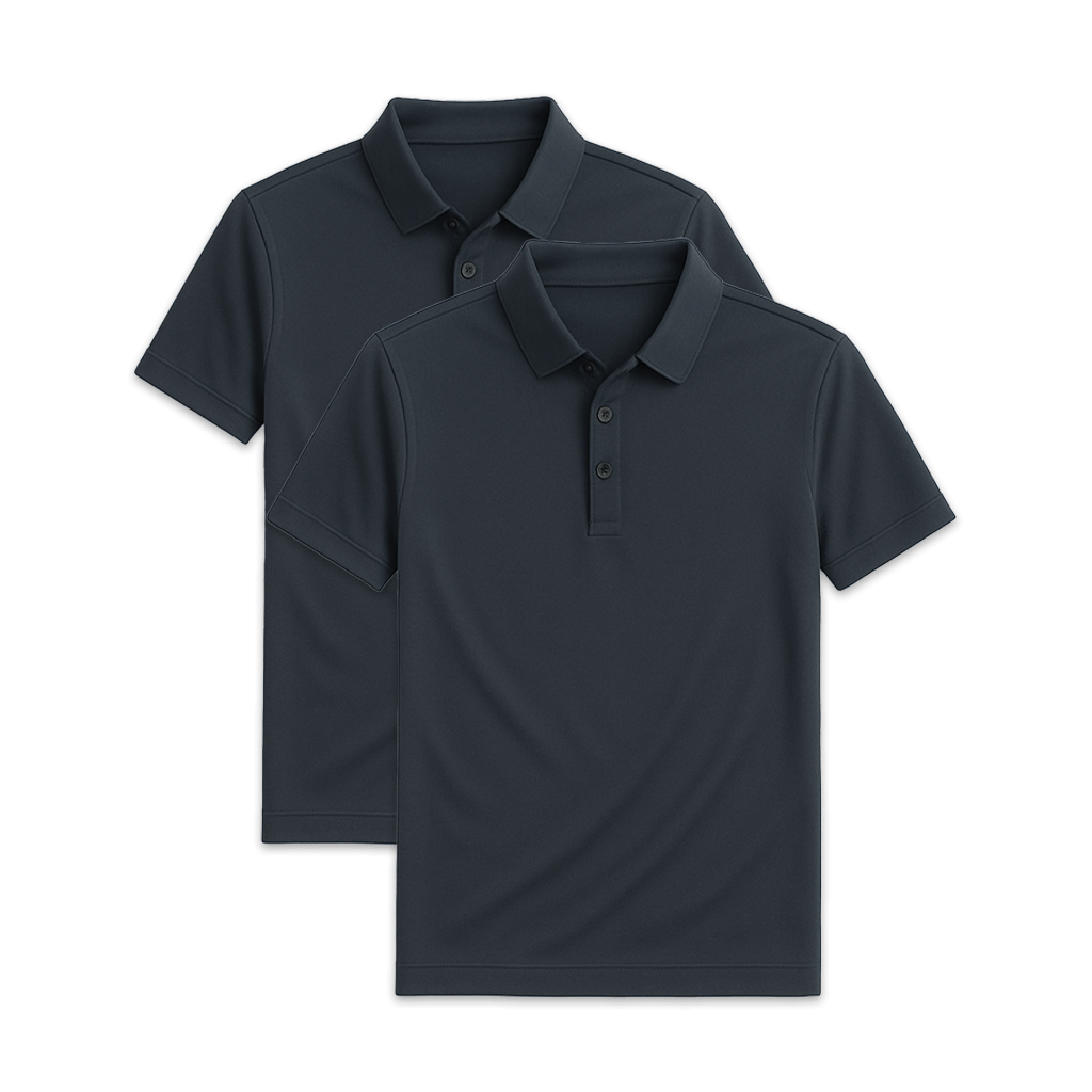 Conjunto 2 Camisas Polo en Seda Hielo